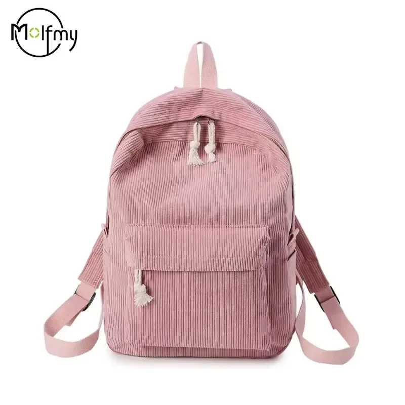 1 pièces sac à dos personnalisé grande capacité cartable en velours côtelé fait à la main nom unique personnalisé multicolore corde fil couleur décoration