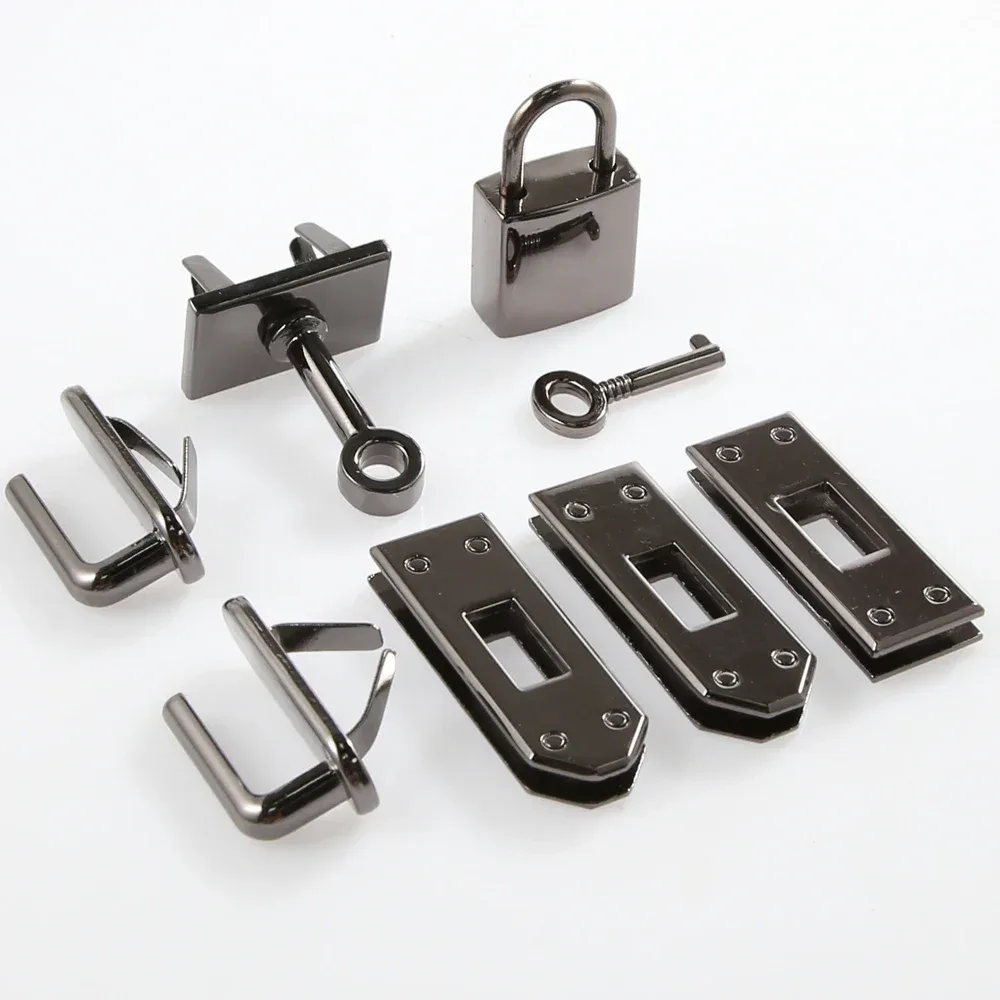 1 ensemble de boutons de verrouillage à fermoir en métal pour femmes, sac à main, sac à bandoulière, accessoires de bricolage