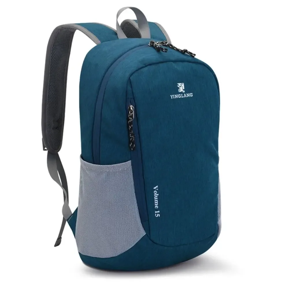 sac de camping en nylon 15l, grande capacité, ultraléger, sac à dos de sport, sac à dos de randonnée décontracté et portable pour l'extérieur