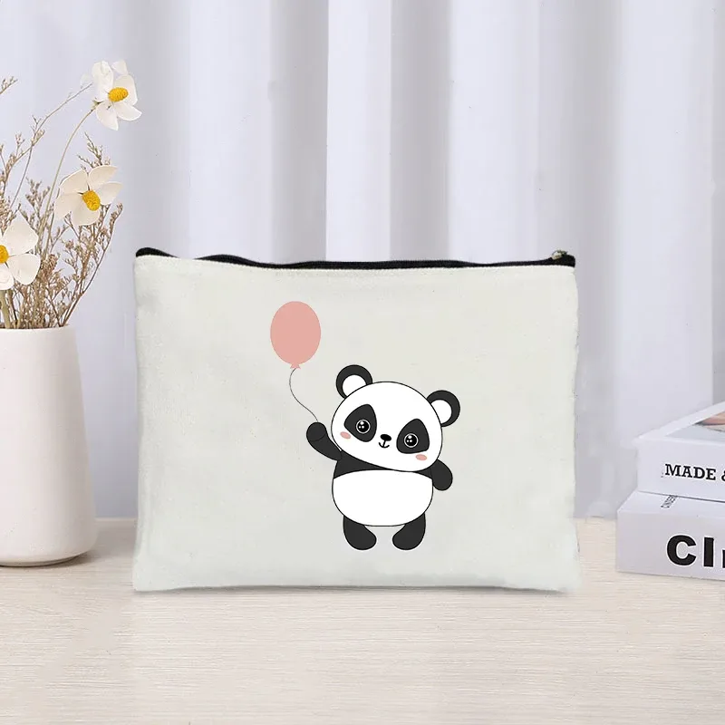 kawaii panda trousse à cosmétiques enfants voyage nécessité toilette sac à couches pochette de maquillage pour jolies filles anniversaire nouvel an cadeau