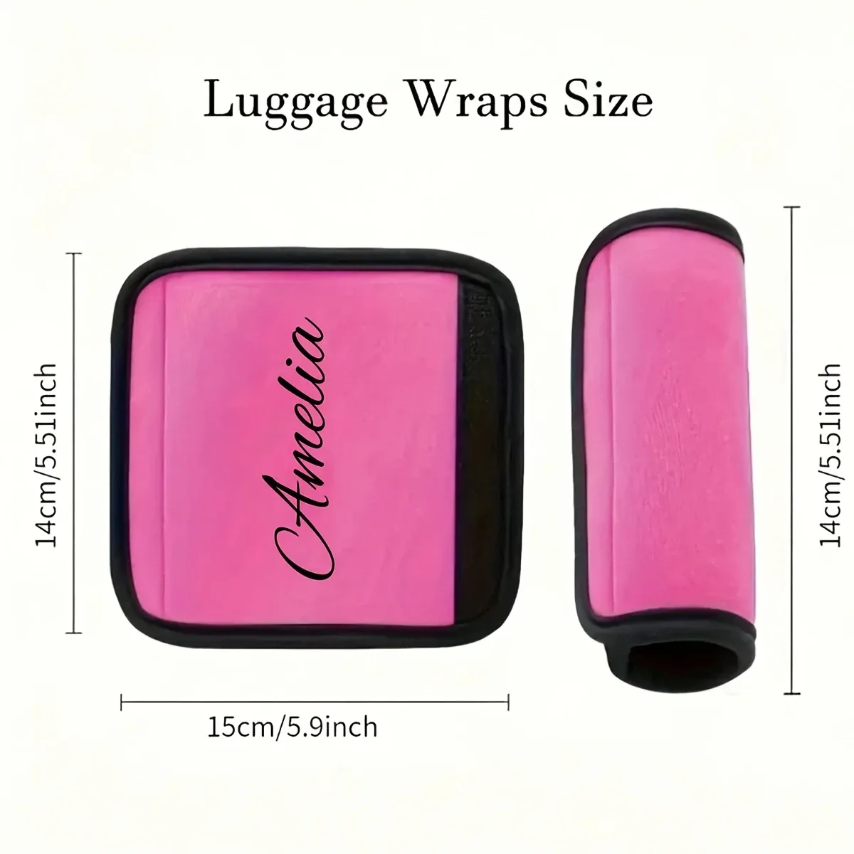 housse de poignée de bagage personnalisée avec nom, housse de poignée de bagage personnalisée avec texte, housse de bagage personnalisée, cadeau pour la fête des mères, cadeau de pâques