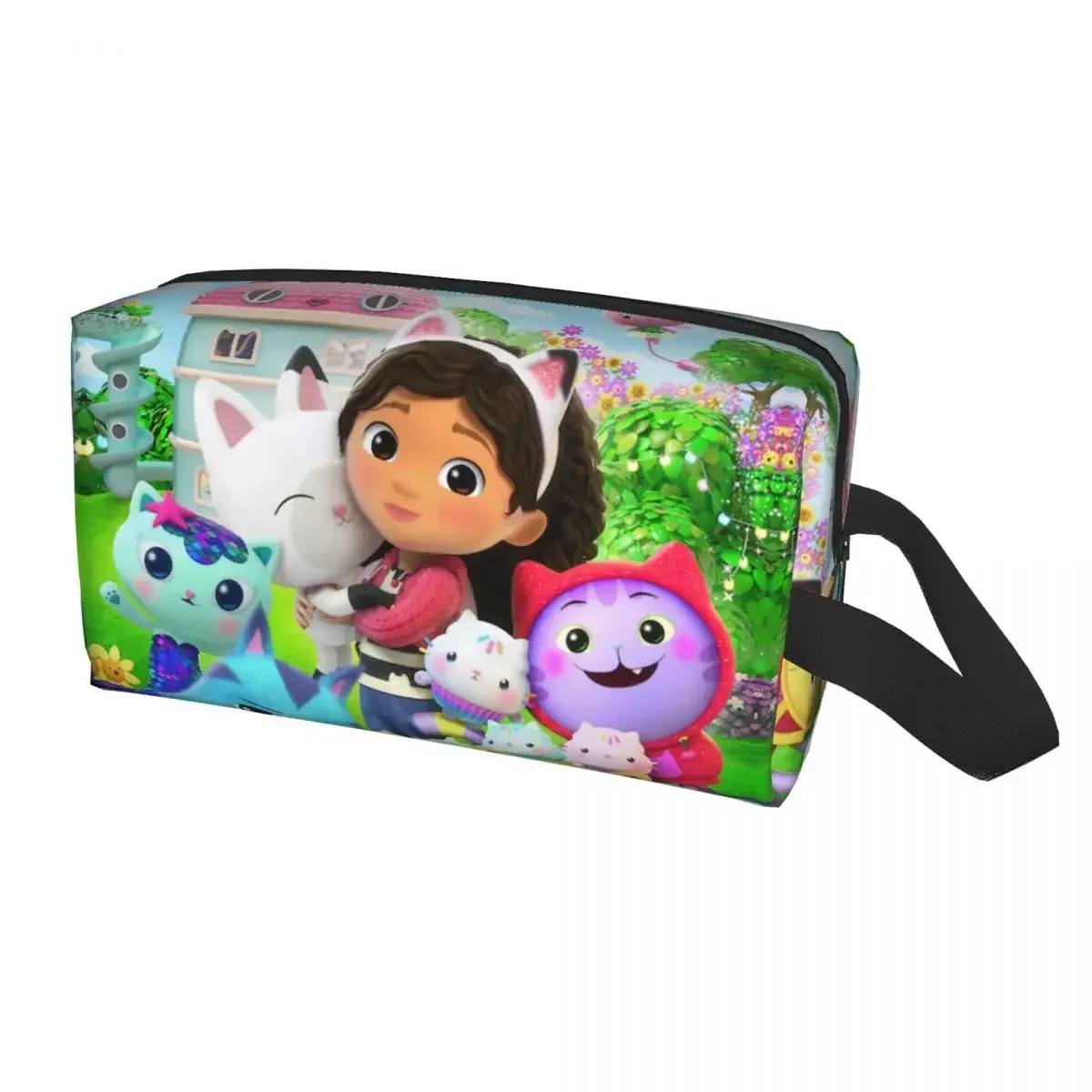 trousse de toilette de voyage pour maison de poupée gabbys, pour gabby cat pandy paws, organisateur de maquillage et de cosmétiques, kit de rangement de beauté dopp