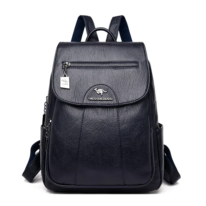 sacs à dos en cuir souple vintage pour femmes, sacs initiés par la femme, sac à dos de voyage décontracté pour dames, sacs d'école, vente chaude