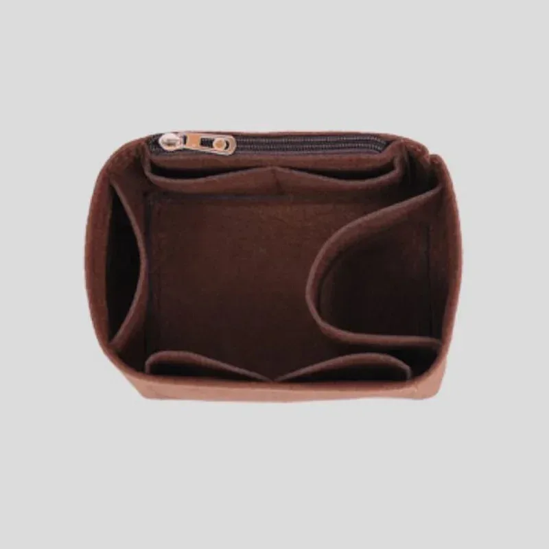 sac à cosmétiques de voyage portable, doublure intérieure en feutre, sac à main pour dames, pochette de rangement, organisateur de maquillage, accessoires de rangement à la mode