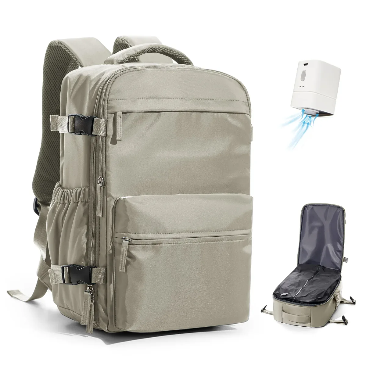 sac à dos de voyage sous vide pour hommes, sac à dos de grande capacité, sac à dos pour ordinateur portable, sac à dos extensible pour femmes et hommes, sac d'école