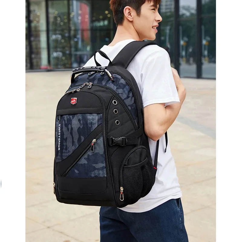 sac à dos imperméable de marque pour hommes, antivol, pour ordinateur portable de 17 pouces, sac à dos de voyage en avion, sac d'école pour hommes, mochila