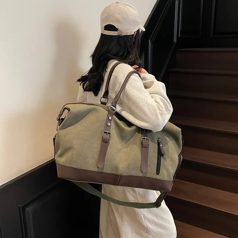 toile voyage polochon épaule sac à bandoulière compartiment pour chaussures salle de sport fitness en plein air sac à courte distance bagages week-end sac à main