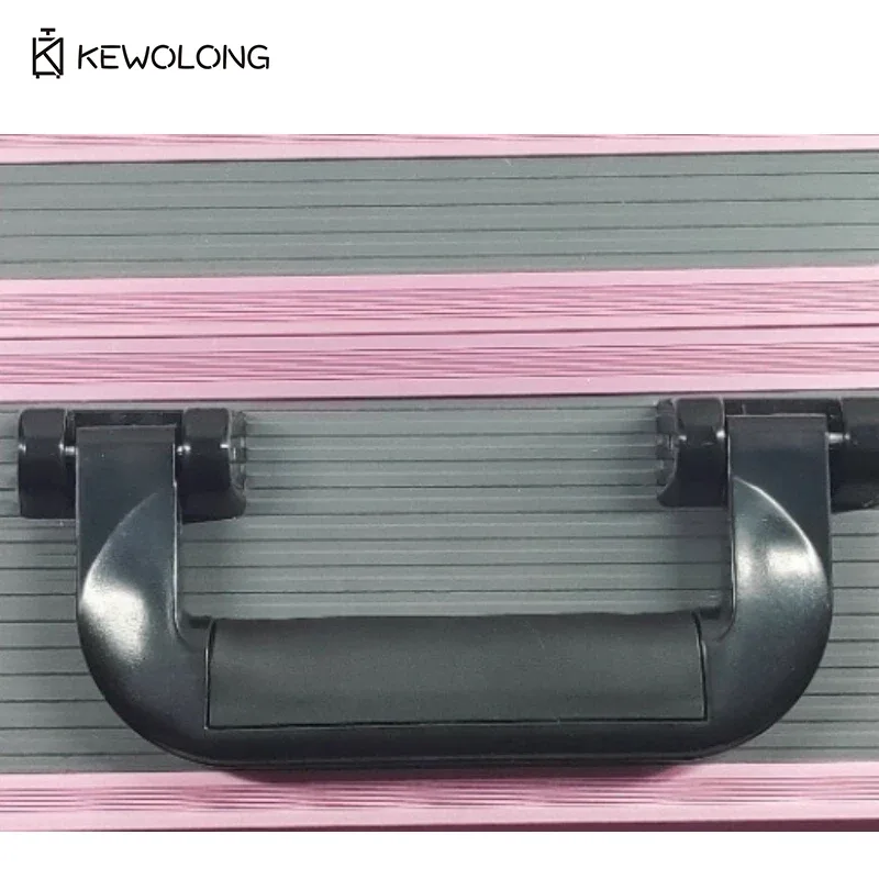étui professionnel robuste pour appareil photo en alliage d'aluminium, mallette à outils antichoc avec verrouillage par mot de passe pour le stockage et le transport d'équipement