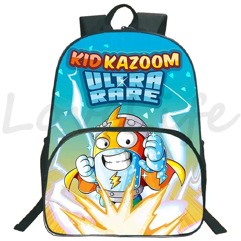 jeu superzings sac à dos 16 pouces garçons filles bookbag dessin animé sac à dos superthings sacs d'école étudiants sacs de voyage sac à dos à fermeture éclair