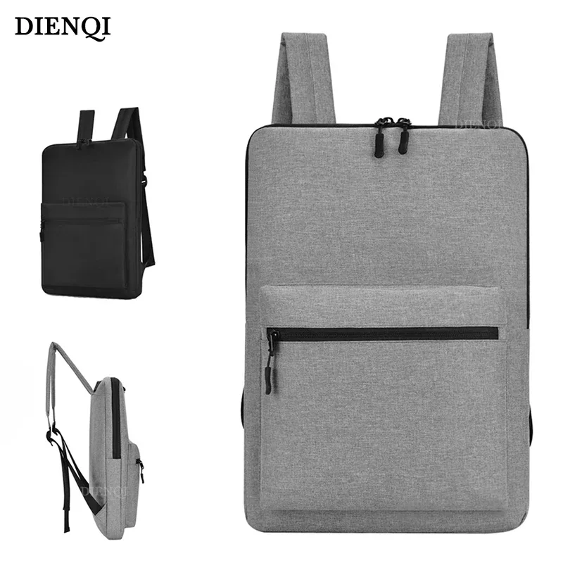 sac à dos minimaliste et fin pour femmes et hommes, sac de travail décontracté, ultra-fin, étanche, sac à dos pour ordinateur portable 14" 15.6"