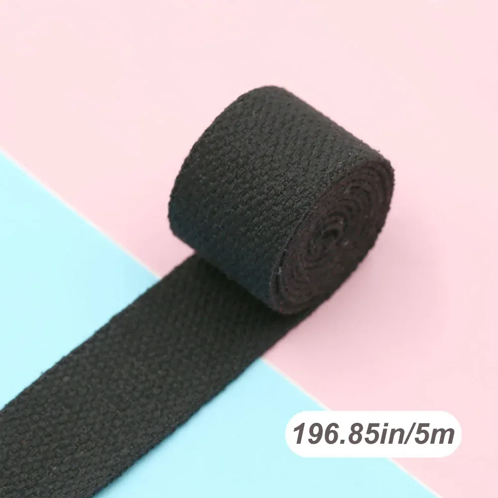 cerclage de sangle portable 5m x 32mm, pour sac à dos, bricolage, accessoires de ceinture de couture, ruban de décoration pour vêtements
