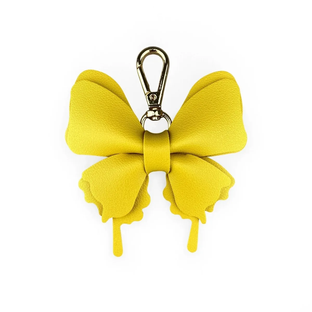 élégant porte-clés papillon en cuir pu double couche – pendentif bohème stylé pour sacs fourre-tout, sacs à bandoulière et sacs à dos pour femmes