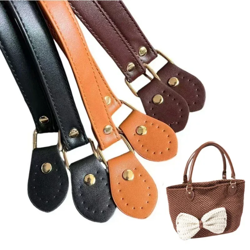 2 pièces 66 cm sangles et poignées de remplacement diy en cuir pu pour sacs à bandoulière, sacs à main et sacs travers pour femmes, accessoires de sac