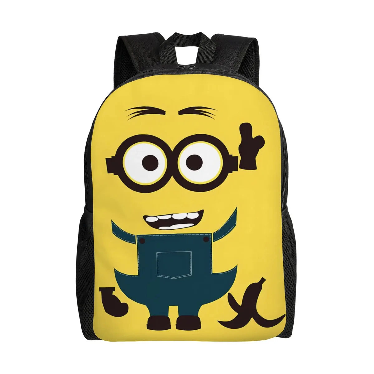 sac à dos m-minions de dessin animé, sacs à dos mignons pour filles, sacs de trekking de grande taille pour lycée, sac à dos design
