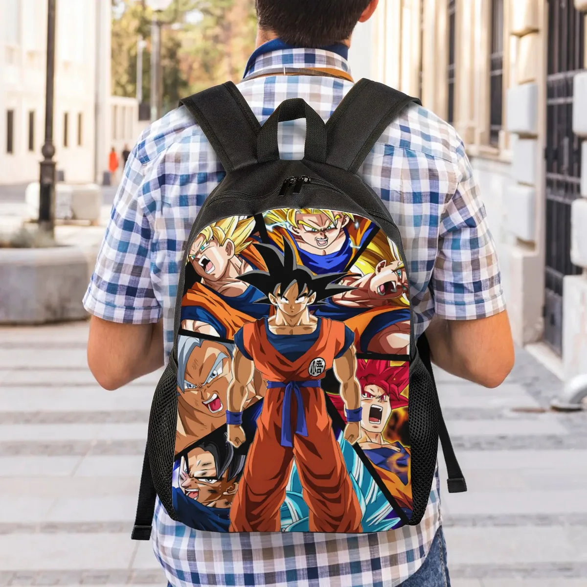 sacs à dos dragon ball z goku, sac à dos scolaire de grande capacité