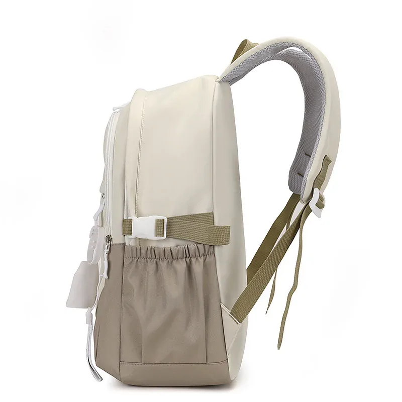 sac à dos pour collégiennes, style ins, collège, lycée, polyvalent, bloc de couleur double