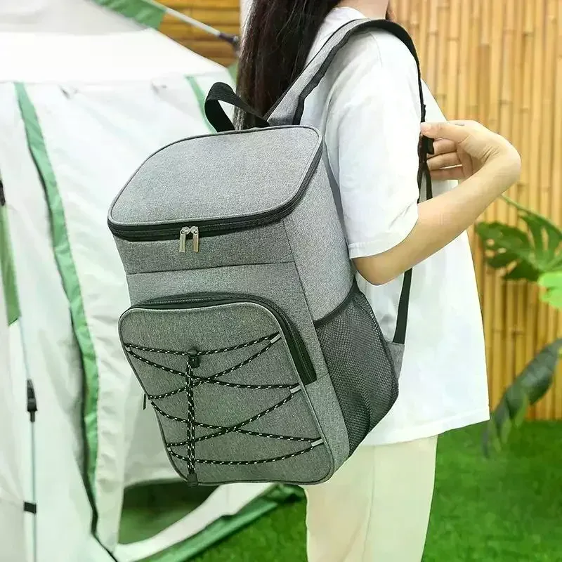 Sac à dos isolé-sac isolé en tissu Oxford grande capacité pique-nique en plein air sac à dos isolé voyage sac isotherme de bière