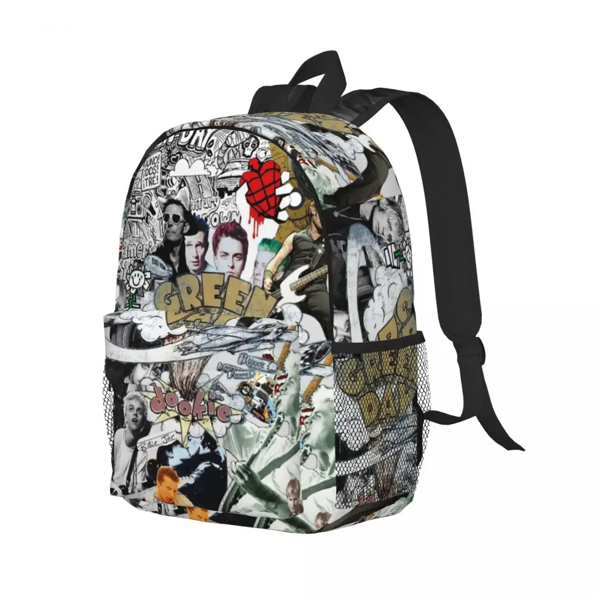 green day rock band tour sac à dos étudiant garçons filles bookbag enfants sac d'école ordinateur portable sacs à bandoulière pour hommes femmes