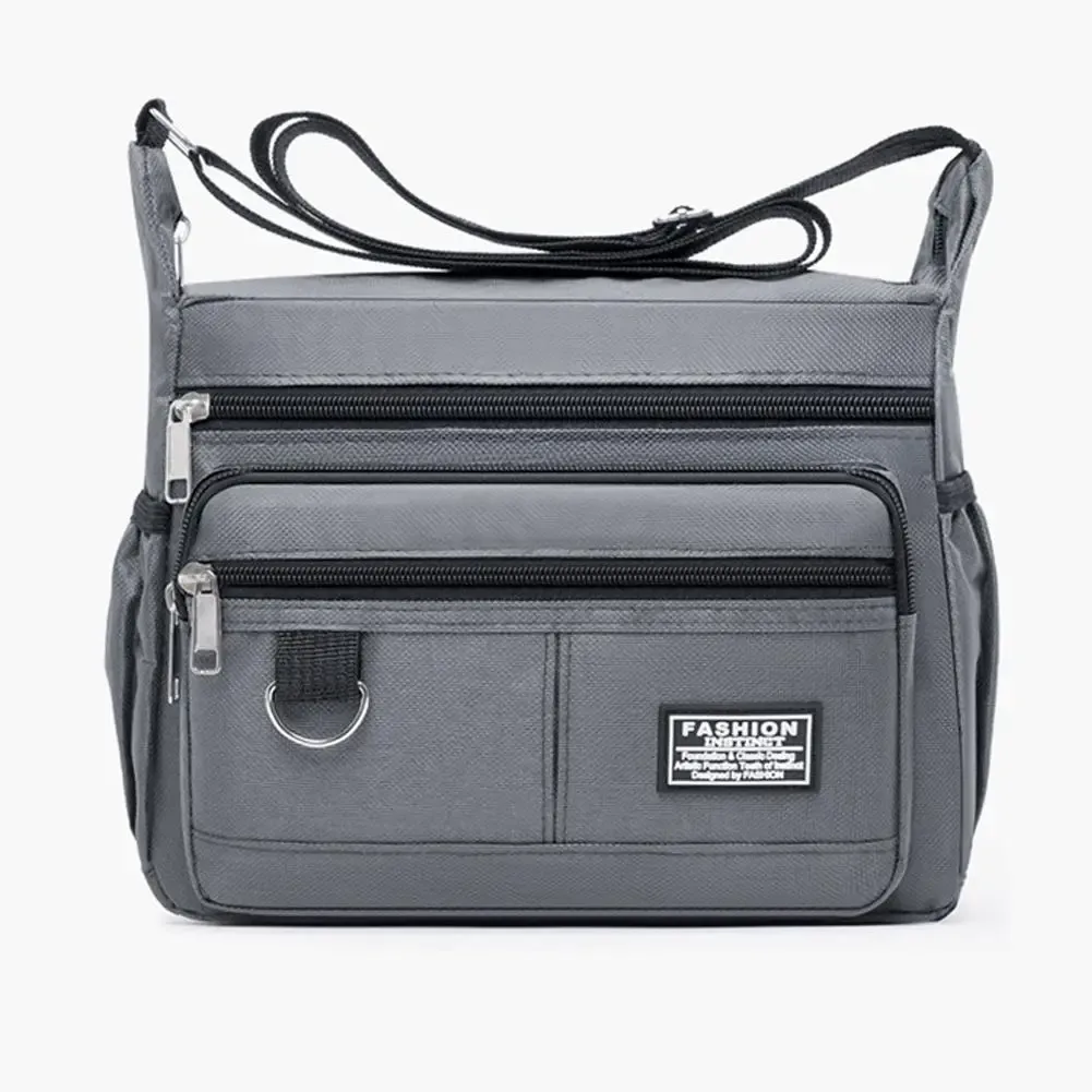 sac à dos oxford grill pour hommes, étanche, résistant à l'usure, mode d'affaires, sac à bandoulière décontracté, plusieurs poches, initié