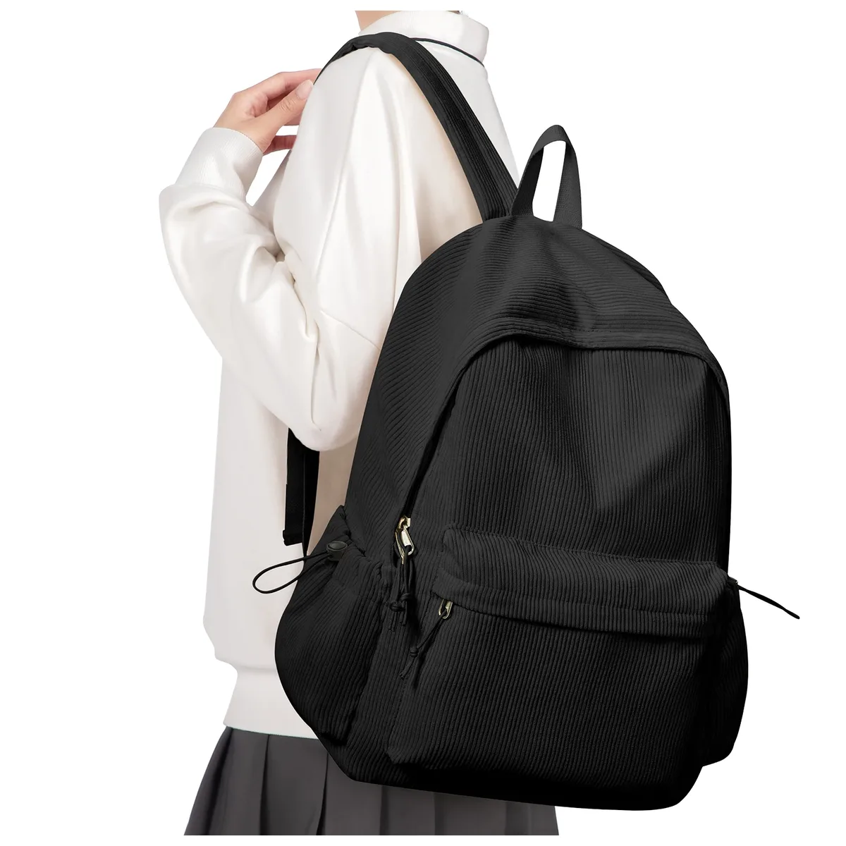 sac à dos d'école pour adolescents, filles et garçons, pochette d'ordinateur, convient aux voyages universitaires de 15.6 pouces, sac à dos de loisirs durable pour étudiants à la mode pour femmes