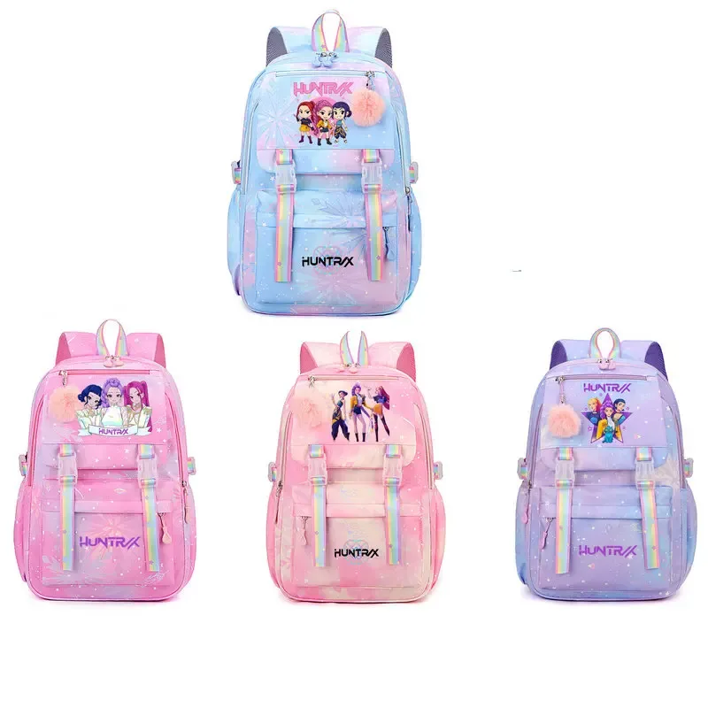 sac à dos kpop demon hunters pour étudiantes, lycéennes, collégiennes, polyvalent, adapté au quotidien et aux activités de plein air