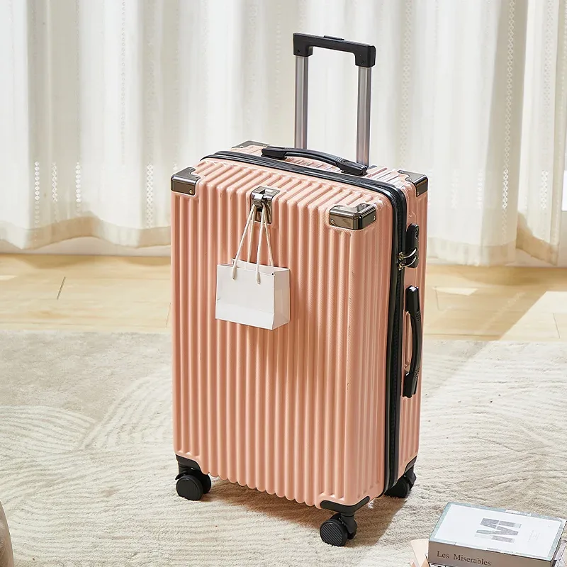 valise à roulettes moderne personnalisée, grand bagage pc abs de 20/22/24/26/28 pouces avec serrure à combinaison, valise de prix de gros