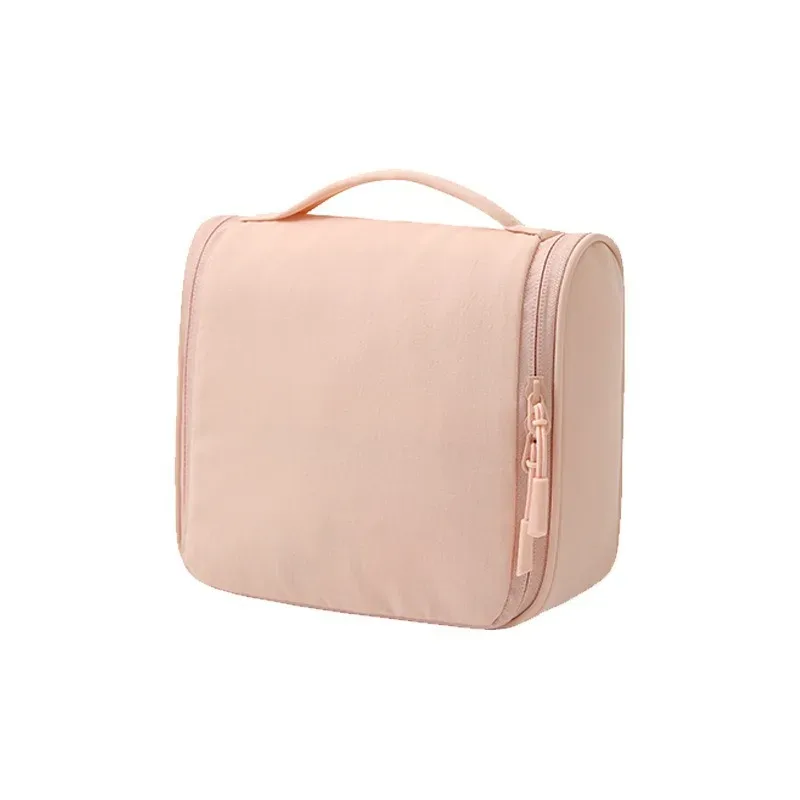 sac de toilette de voyage suspendu imperméable, organisateur de cosmétiques portable avec crochet, grande capacité, pochette de rangement pour maquillage et soins de la peau