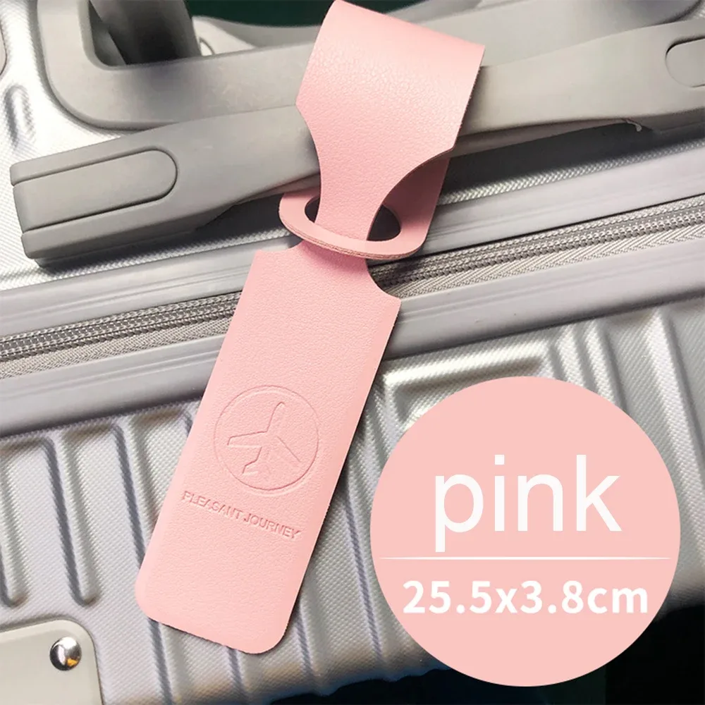 étiquette de bagage de voyage personnalisée en cuir pu, étiquette d'adresse pour valise, design avion, marquage diy, accessoire de sac de voyage, cadeau