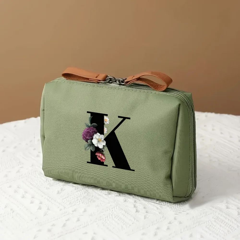 sac de rangement multifonctionnel 1 pièce, trousse de maquillage à la mode pour femmes, trousse de toilette de voyage portable adaptée aux voyages d'affaires et aux voyages