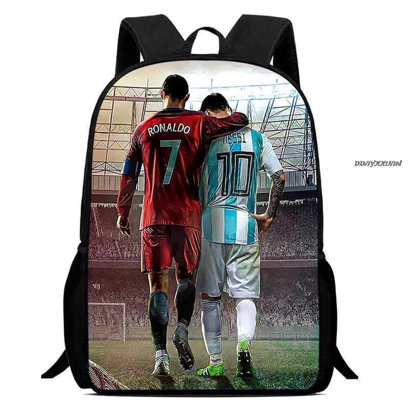 sac à dos scolaire dessin animé messi unisexe pour enfants de 5 à 8 ans - sac à dos léger ergonomique et protecteur de la colonne vertébrale pour l'école