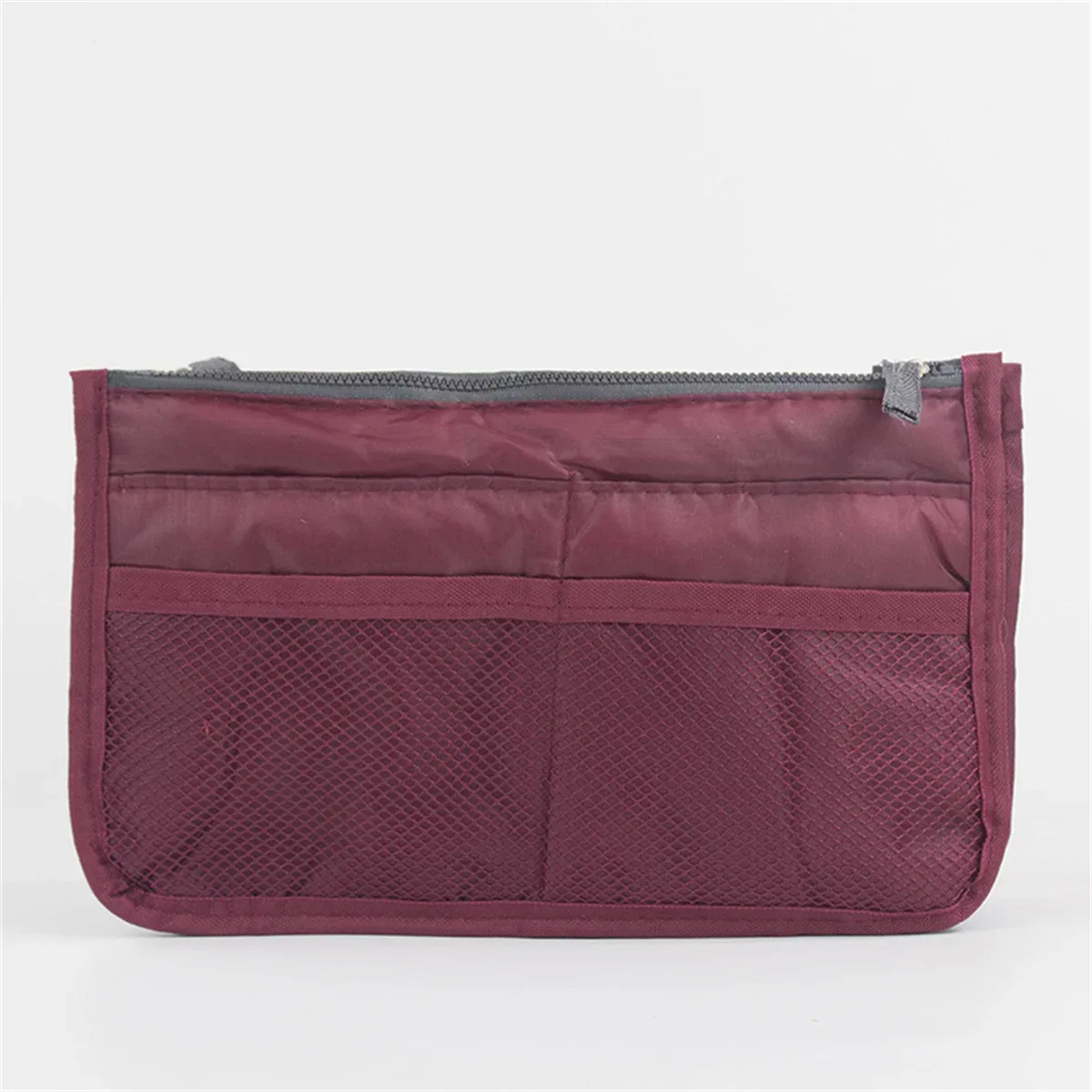 sac de maquillage multifonctionnel de grande capacité, sac de voyage portable à double fermeture éclair, sac de rangement pour articles de toilette, sac pour maman, sac cosmétique multi-poches