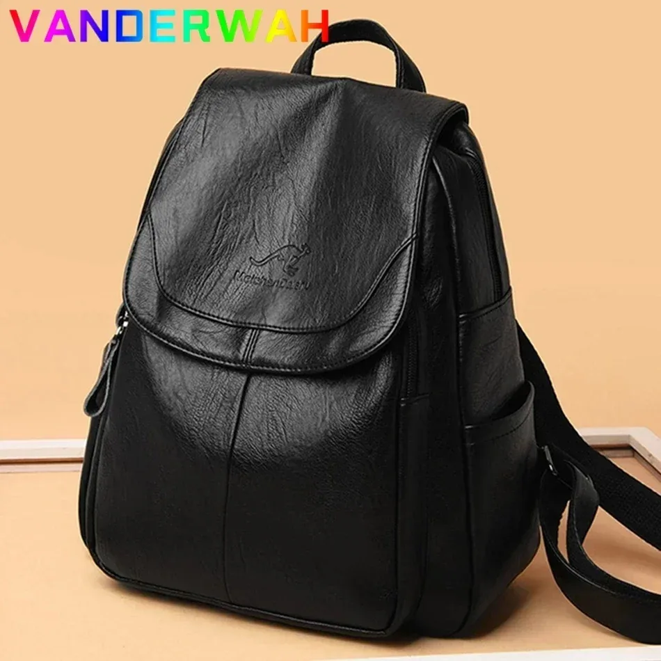 sac à dos en cuir véritable pour femme, sac à dos pour femme, sacs d'école pour adolescentes, mode initiée, 2024