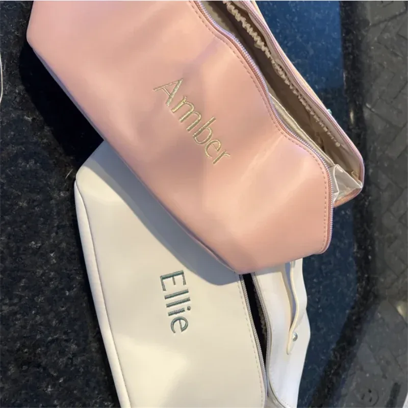 trousse de maquillage personnalisée, trousse à cosmétiques personnalisée pour son cadeau unique de saint-valentin, cadeaux de demoiselle d'honneur, cadeau d'anniversaire, trousse de maquillage de voyage