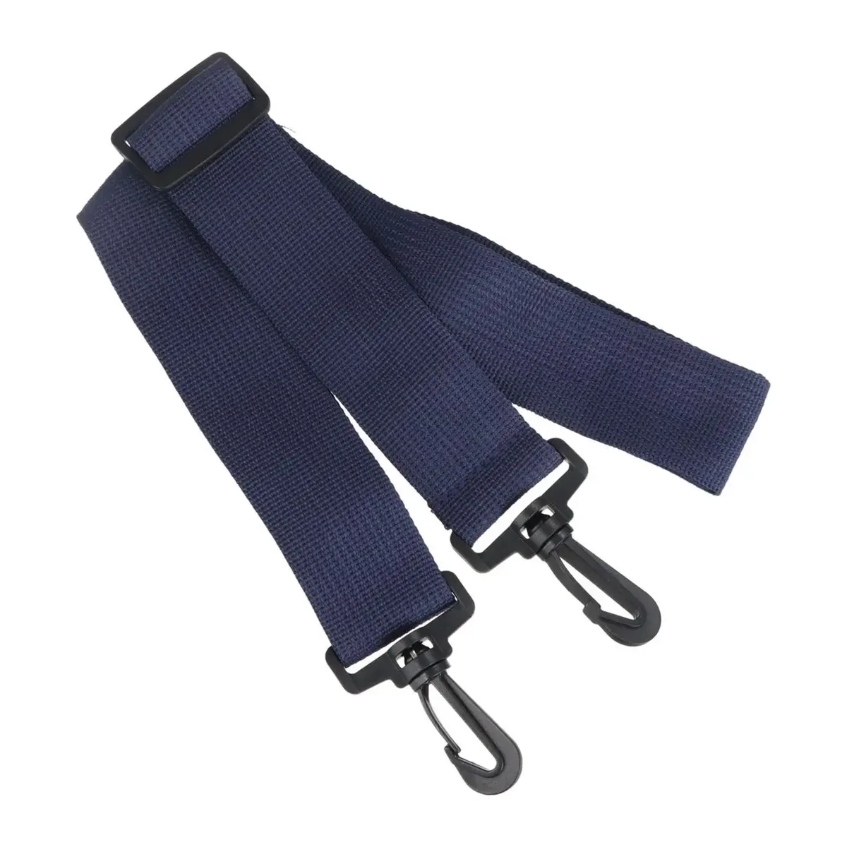 sangle de sac en toile de coton de couleur pure, ceinture réglable, fermoir à crochet en plastique noir, accessoires de sac à bandoulière diy