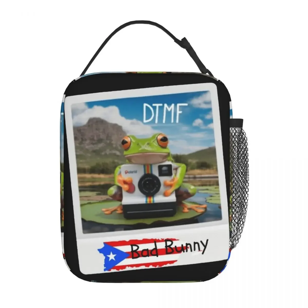 sac fourre-tout isotherme pour l'école, bad bunny dtressing debi tirar mas fotos, récipient alimentaire portable, glacière thermique, boîtes à lunch