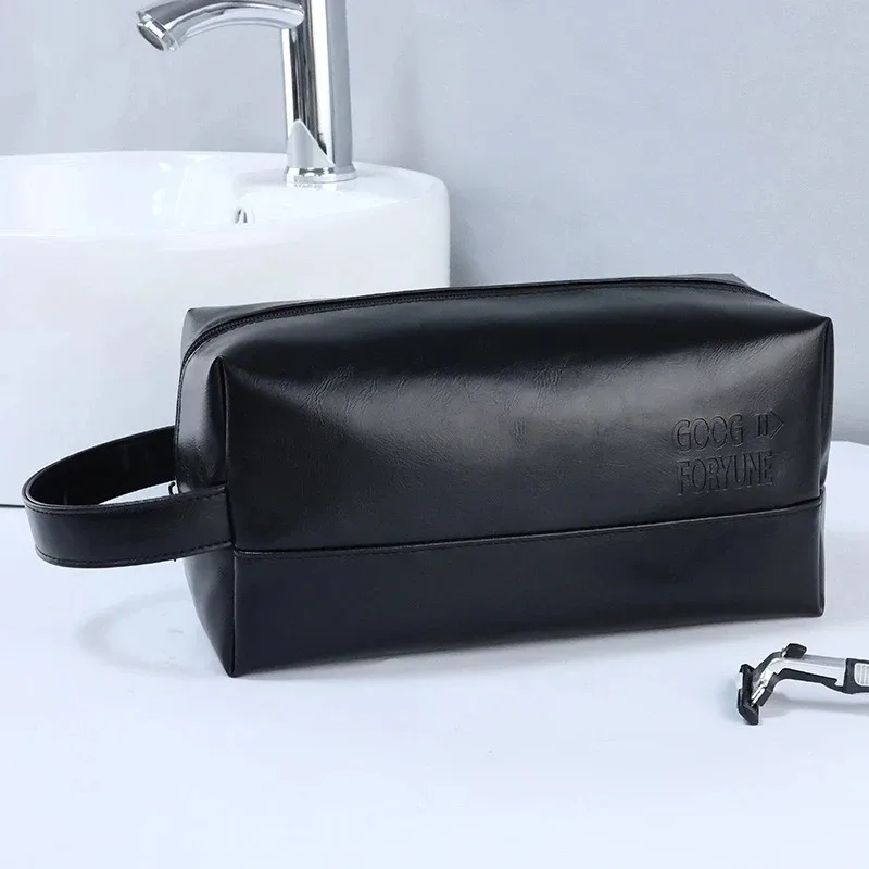 sac de rangement portable en polyester avec fermeture éclair pour hommes et femmes, trousse de toilette, trousse à cosmétiques de voyage, étanche, lavage des poudres