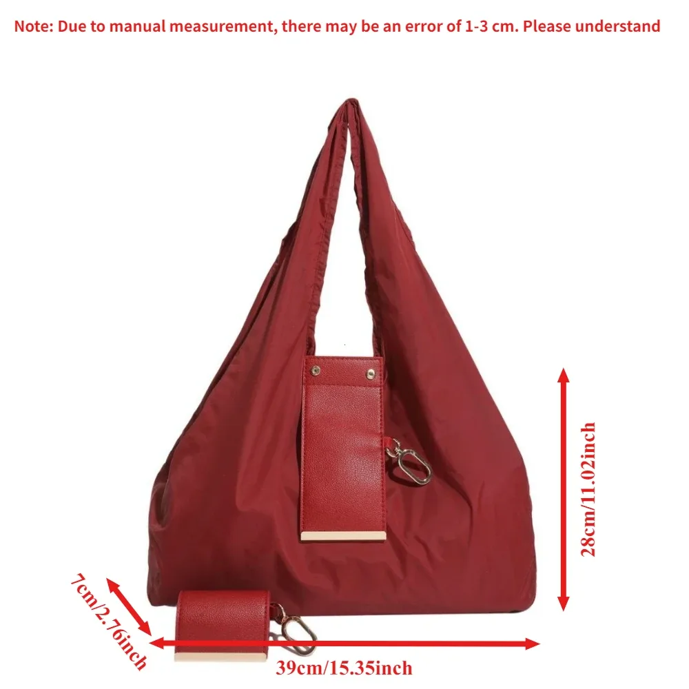 porte-clés léger extensible et réutilisable, mini sac fourre-tout, sac de courses pliable écologique de grande capacité
