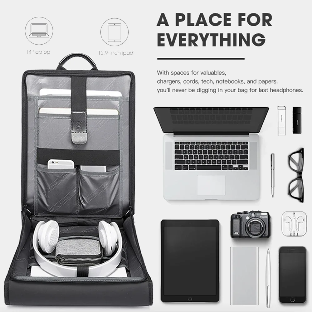 bange nouveau design hommes sac à dos étanche convient pour 14.1 pouces pochette d'ordinateur adolescent sac de voyage sac d'école ville affaires sac à dos homme