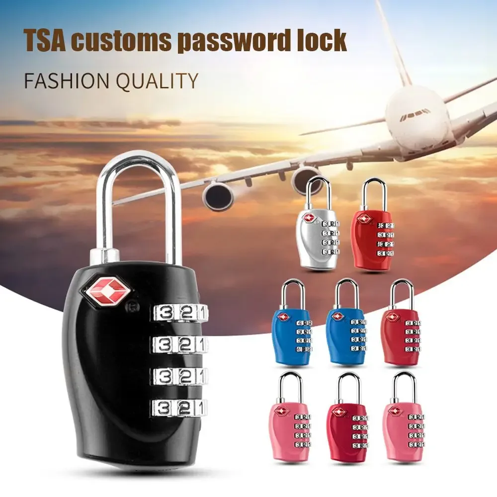 valise bagages métal code mot de passe serrures cadenas tsa douane code serrure 4 cadran chiffre mot de passe serrure