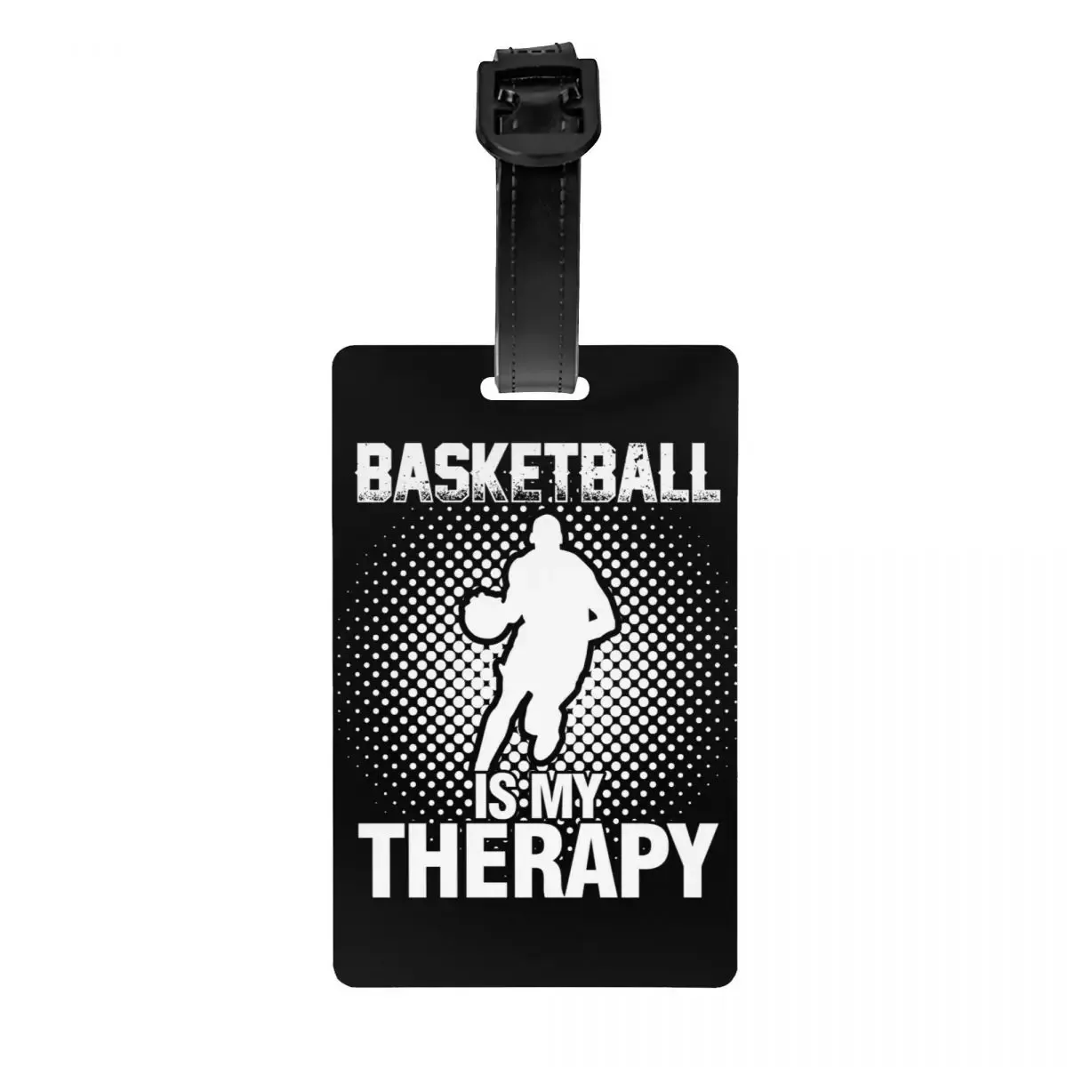 étiquettes de bagage rondes personnalisées pour valises, points de basket-ball, culture fongique de la mode, étiquettes de bagage, couverture de confidentialité, étiquette d'identification