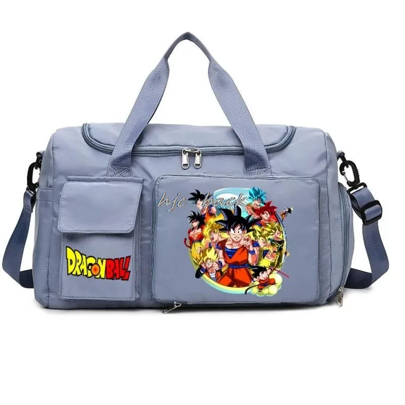 sac de rangement de grande capacité imprimé dragon ball, sac à bandoulière, accessoires de camping, sac de voyage avec séparation sec/humide