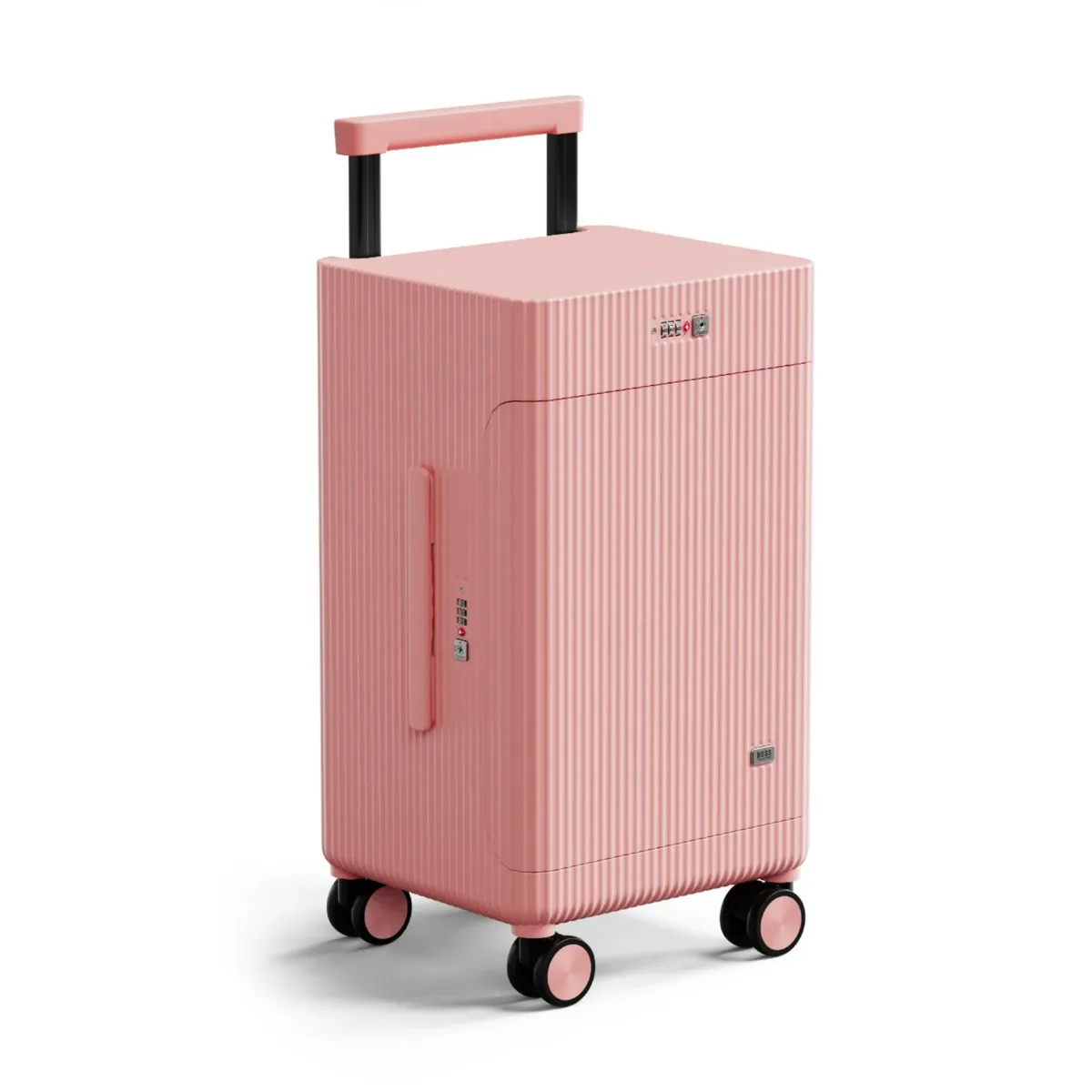 nouvelle valise à ouverture latérale, modèle ouvert, portable, pour voyages d'affaires, avec poignée large, 20 pouces - bagage à main (sans encombrement en soute)