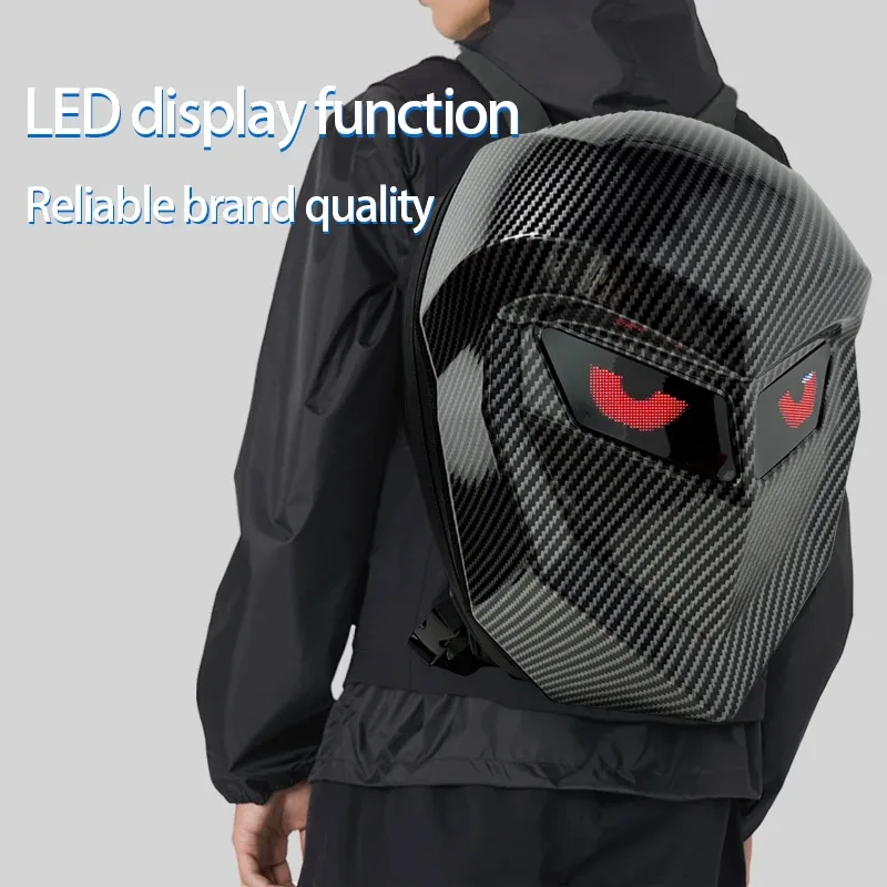 sac à dos led pour homme coque rigide led moto casque de cyclisme sac à dos pour femme voyage d'affaires sacs 