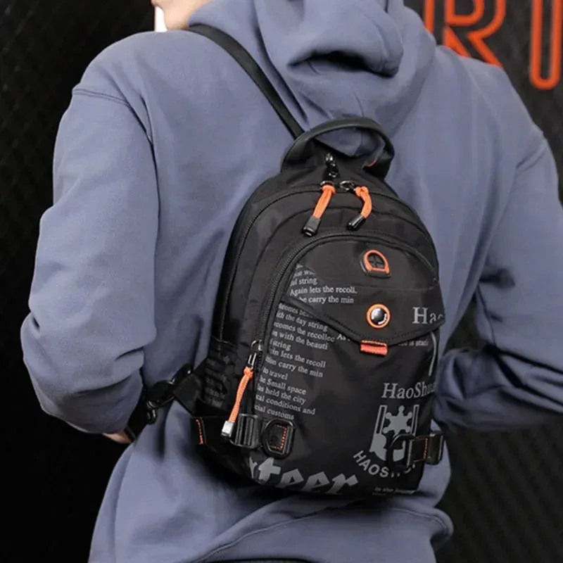 hommes petit sac à dos sac à dos une épaule sac à bandoulière pack voyage escalade militaire nylon mâle sacs à dos fronde poitrine sac à dos