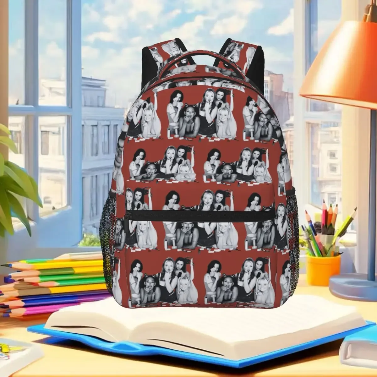 sac à dos classique des années 90 spice girls pop girl band, sac d'école, sac à dos de randonnée pour hommes et femmes, sac à dos à la mode, sacs à bandoulière