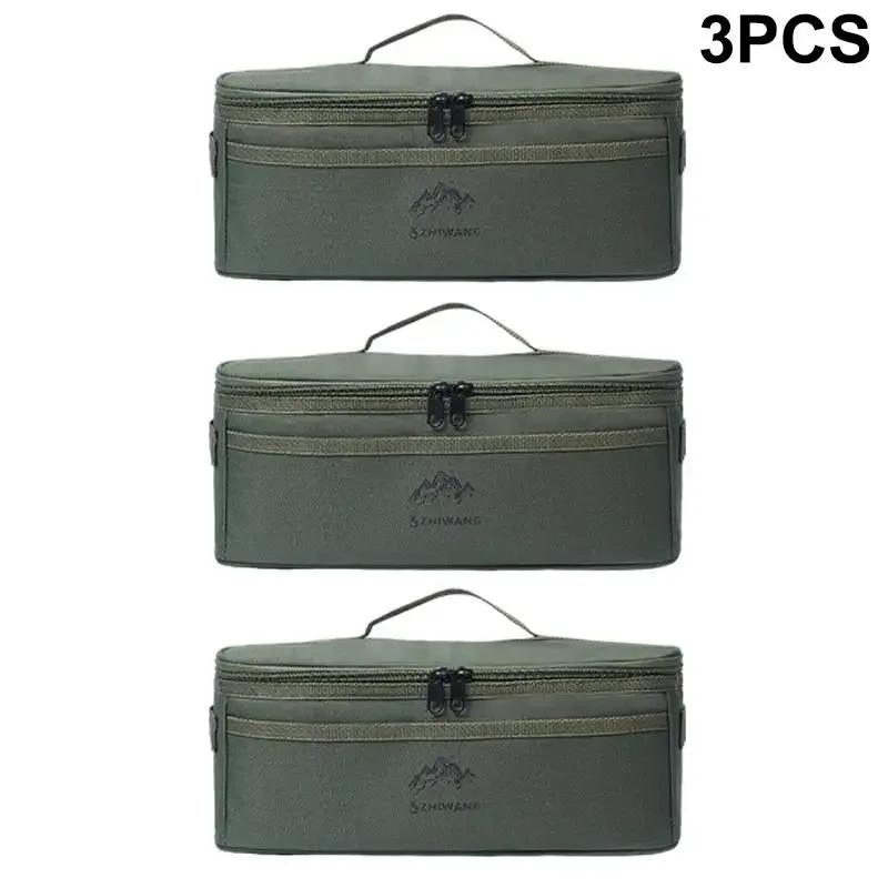 [zy] sac de rangement pour vaisselle de camping en plein air, grande capacité, pochette à couverts, sacs de pique-nique multifonctionnels portables, sac à main imperméable