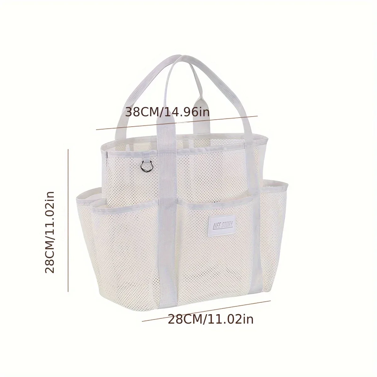 sac de rangement de cosmétiques en maille multi-poches, sac à main organisateur de maquillage et de toilette, sacs à bandoulière multifonctionnels pour plage, natation, fitness