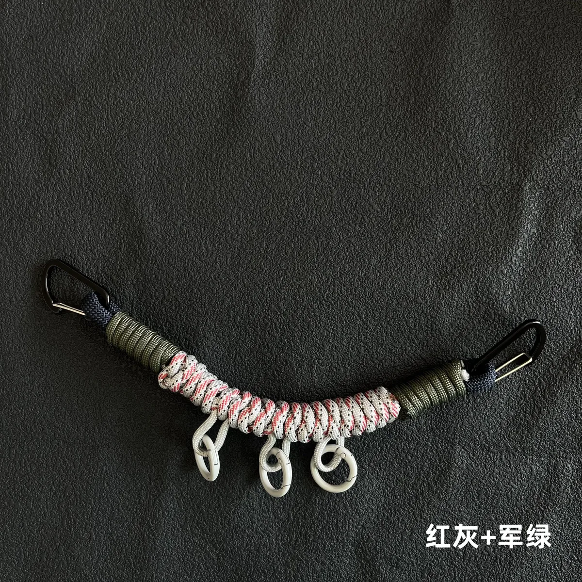 accessoires de sangle de sac multifonction en paracorde tressée à la main pour modification tactique extérieure diy, corde de suspension pour sac à dos