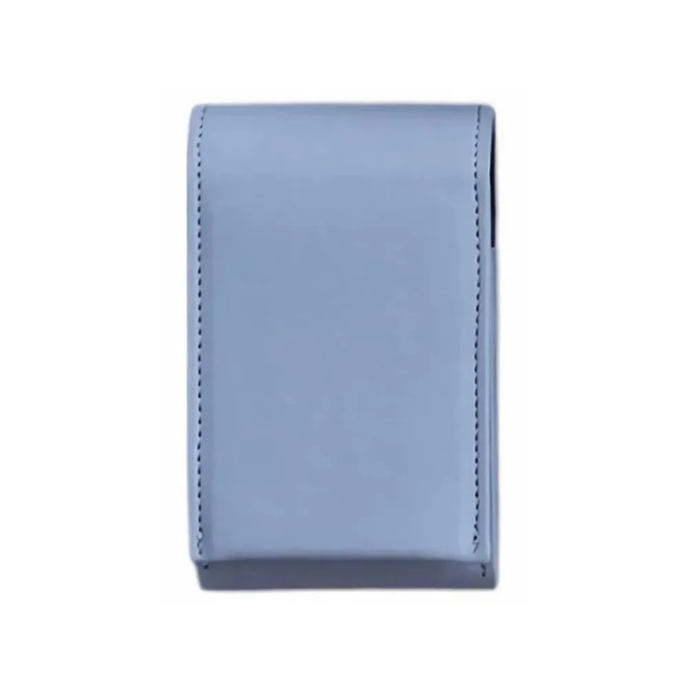 sac de rangement en pu pour rouge à lèvres et poudres, mini sac cosmétique avec miroir, trousse de maquillage portable pour femmes et filles