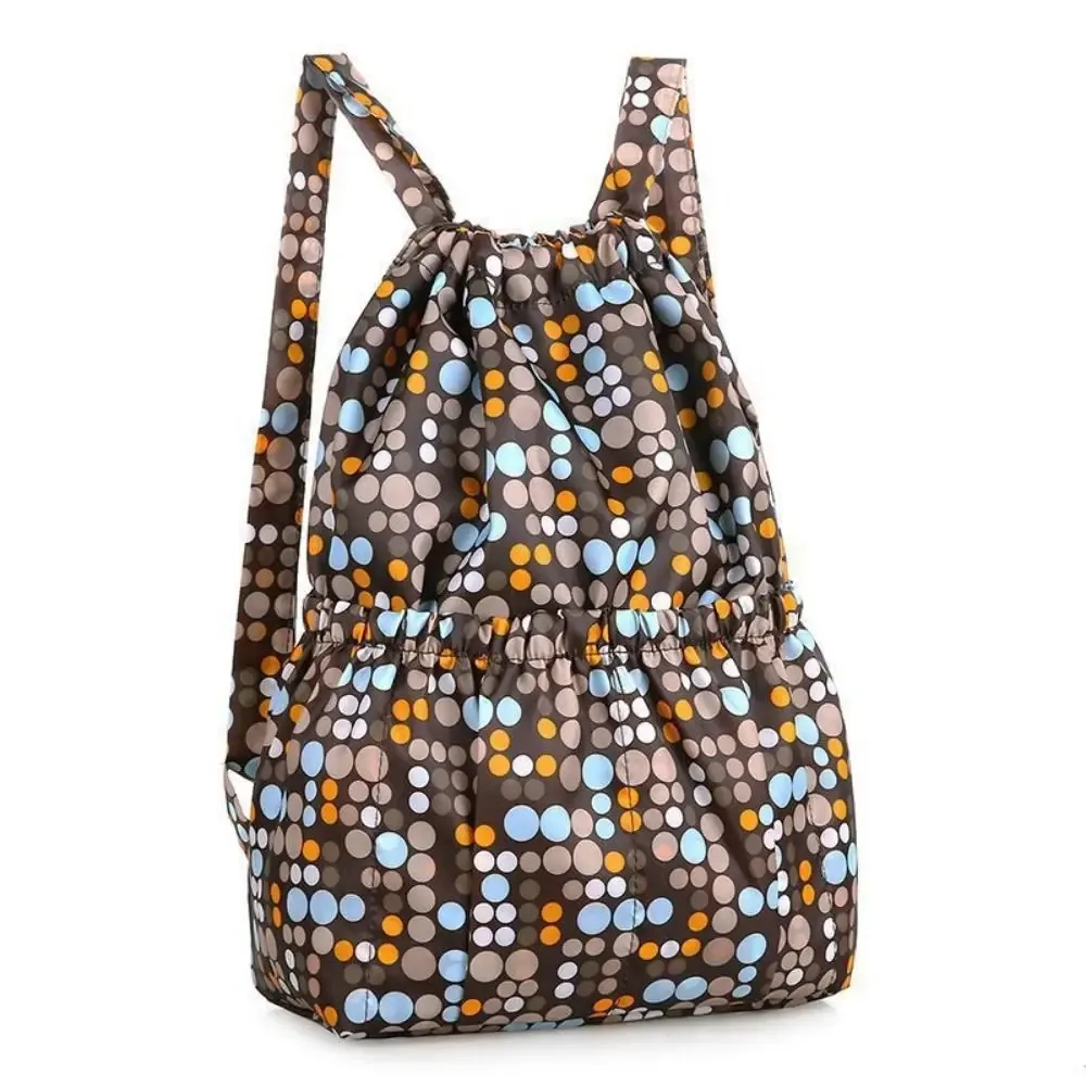 sac à bandoulière de proximité en polyester pour adolescentes, sac à provisions portable, sacs à dos de sport, imprimé floral décontracté, imperméable, grande capacité